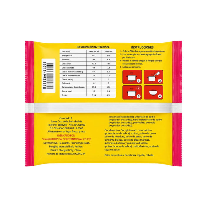 Ramen Sopa Instantánea Al Toke Camarón X 85G