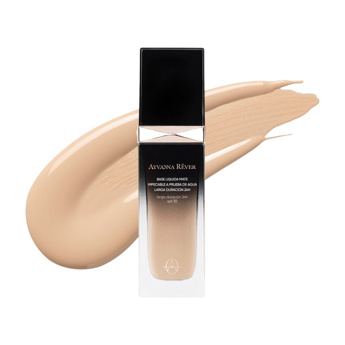 Base Liquida Ayvanna Rever Mate Impecable A Prueba De Agua Larga Duración 24H Nro.01
