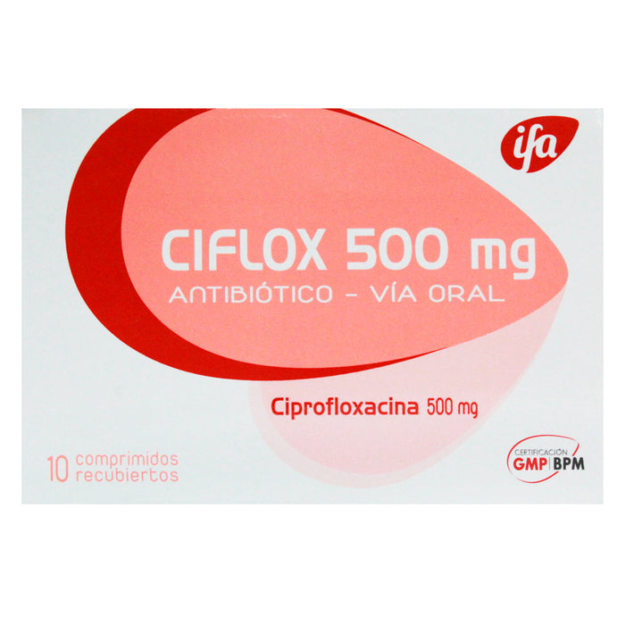 Ciflox 500Mg Ciprofloxacina X Tableta