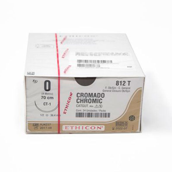 Catgut Crom 0 C Ag 3.5Cm 812T