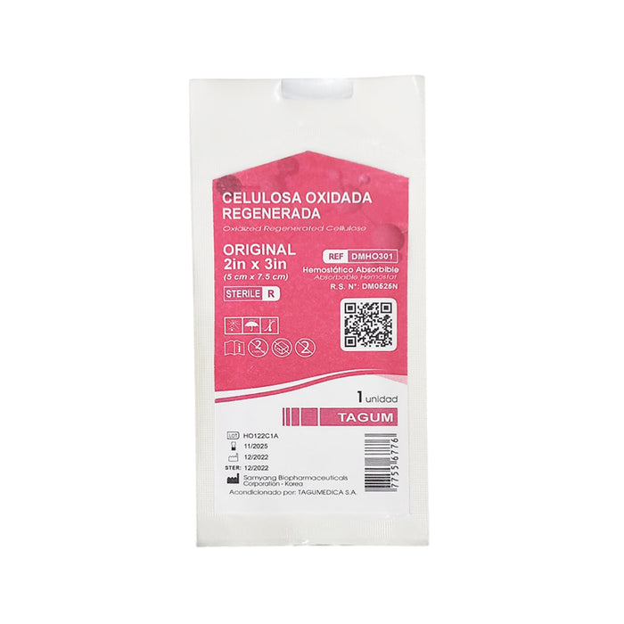 Celulosa Oxidada Regenerada-Surgicel Dmho 5 X 7.5Cm