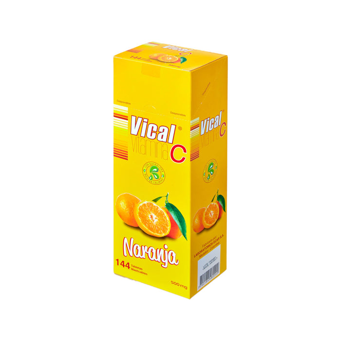 Vitamina Vical C 500Mg Masticable Naranja X Tableta