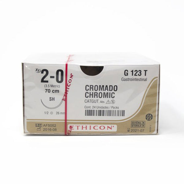 Catgut Crom 2-0 C Ag 2.5Cm G123t