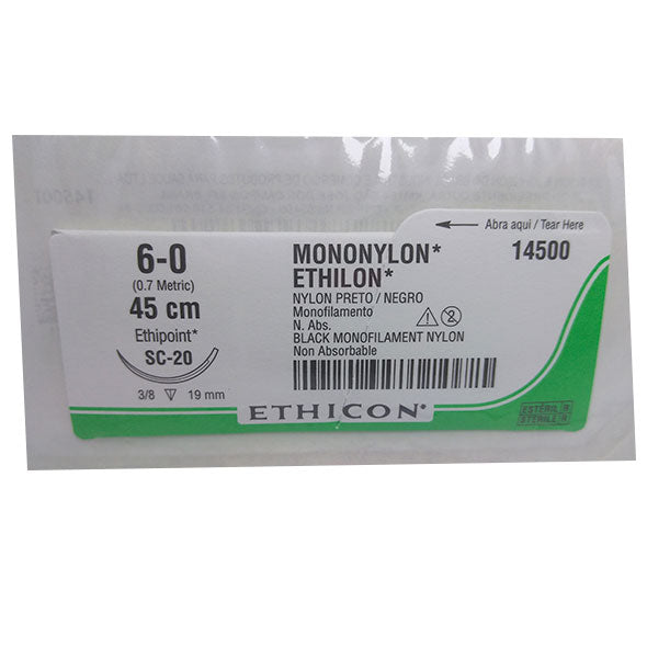 Mononylon #6-0 C Ag 2.0Cm 14500T