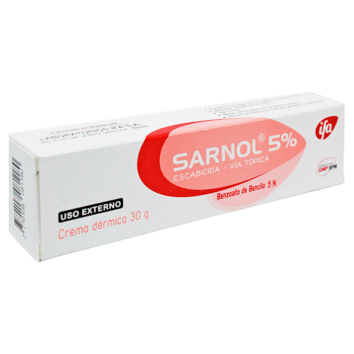 Sarnol Benzoato De Bencilo 0.05 Pomada X 30G