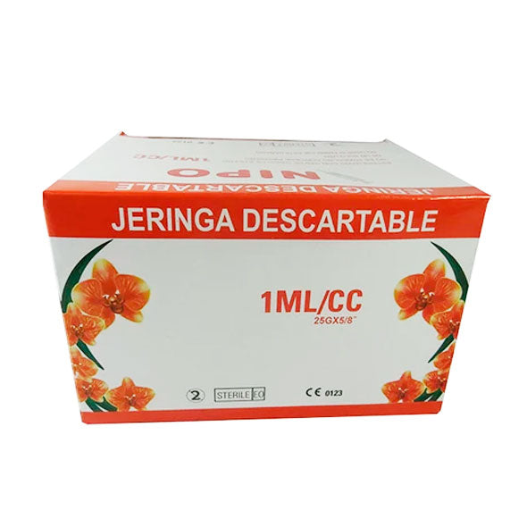 Jeringa 1Ml Con Aguja 25 Tuberculina Y Vacuna X Unidad