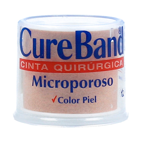 Cure Band Microporoso 1 Plg Piel X 12 Rollos