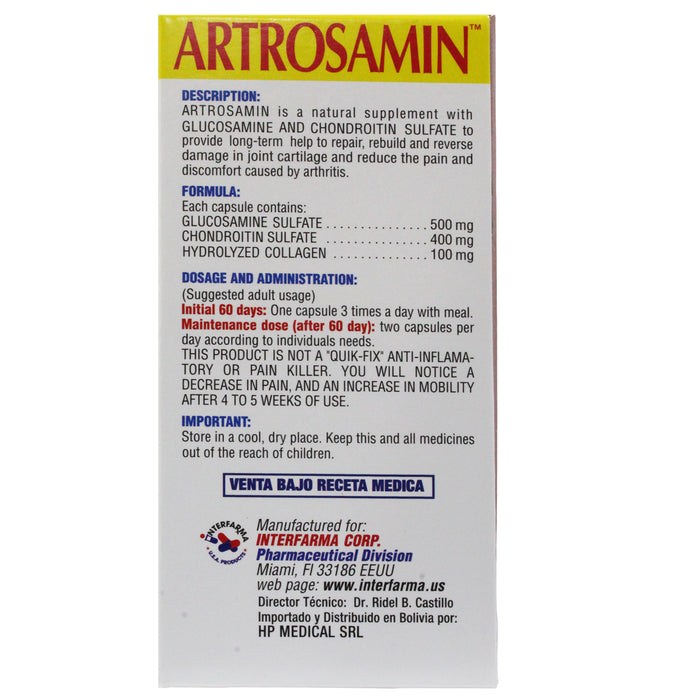 Artrosamin Frasco X 60 Cap