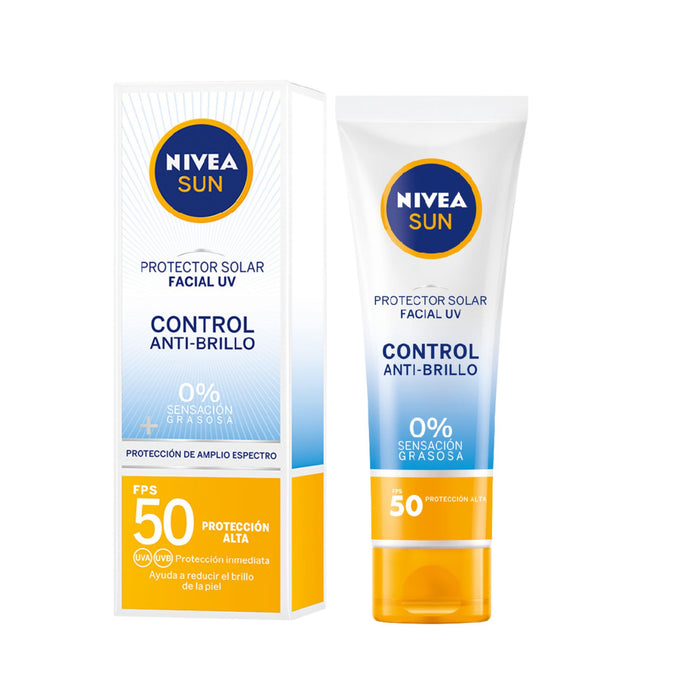 Protector Solar Nivea Sun Anti-Brillo Fps50 Matificante X 50Ml