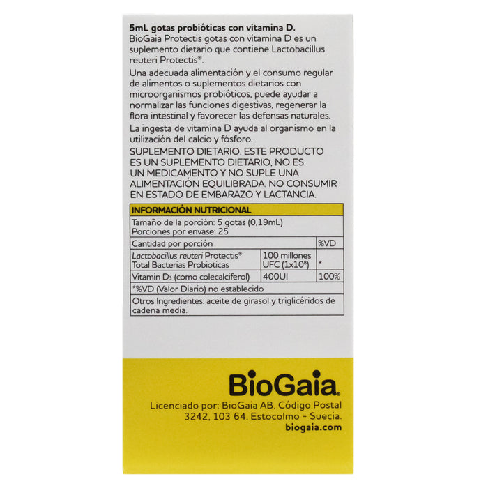 Biogaia Protectis C Vit D Gotas X 5Ml Lactobacillu
