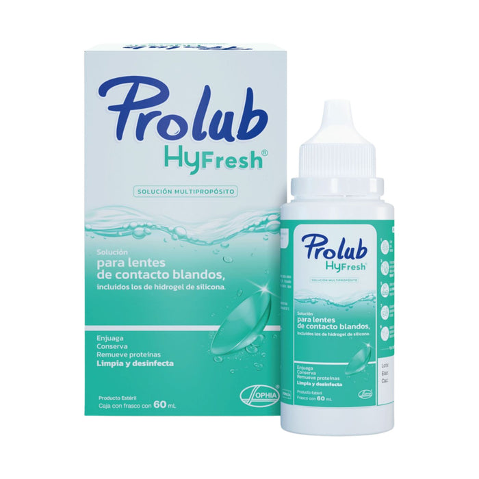 Solucion Para Lentes Contacto Prolub Hyfresh X 60Ml