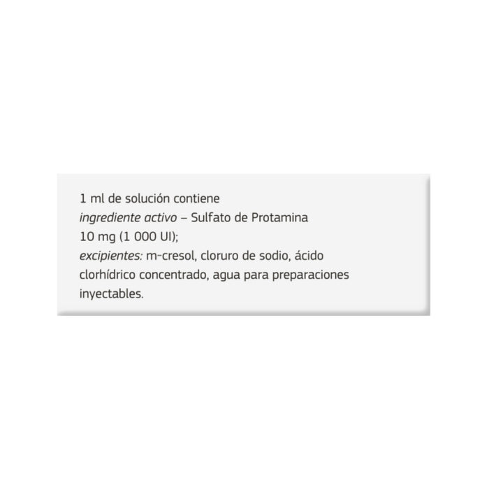 Protamina 1000Ui Iv-Sc X 1 Ampolla 5Ml
