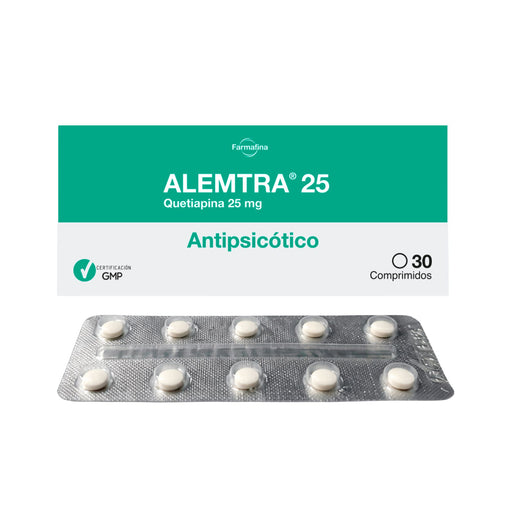Alemtra 25Mg Quetiapina X Comprimido