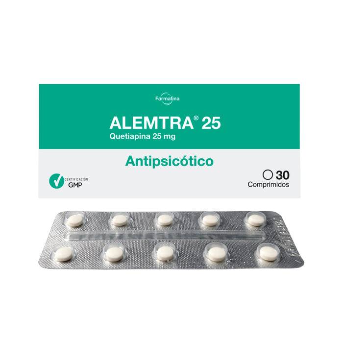 Alemtra 25Mg Quetiapina X Comprimido