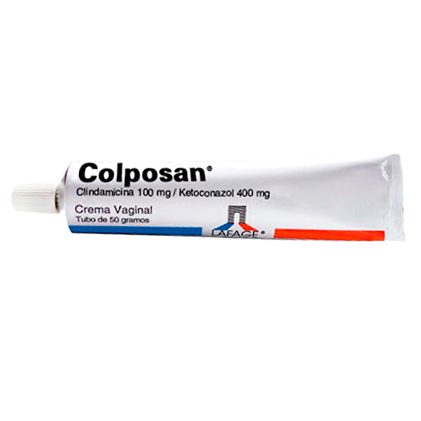Colposan Clindamicina Fosfato 0.02 Y Ketoconazol 0.08 Crema Vaginal X ...