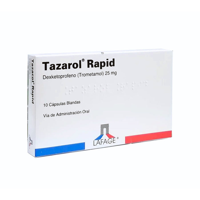 Tazarol Rapid Dexketoprofeno 25Mg X Capsulas Blandas