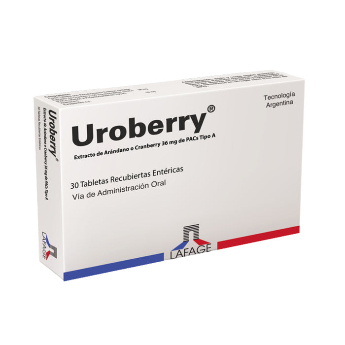 Uroberry Cranberry Y Vitamina C X 30 Tabletas