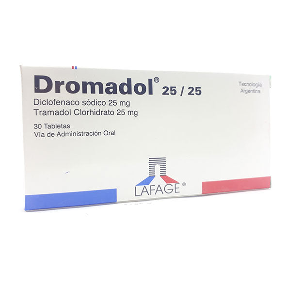 Dromadol Diclofenaco 25Mg Y Tramadol 25Mg X Tableta