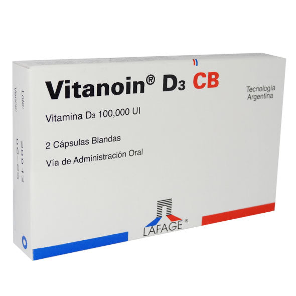 Vitanoin D3 Cb Vitamina D3 100000Ui X Capsula Blanda