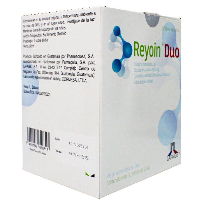 Reyoin Duo Colageno Glucosamina X Sobre