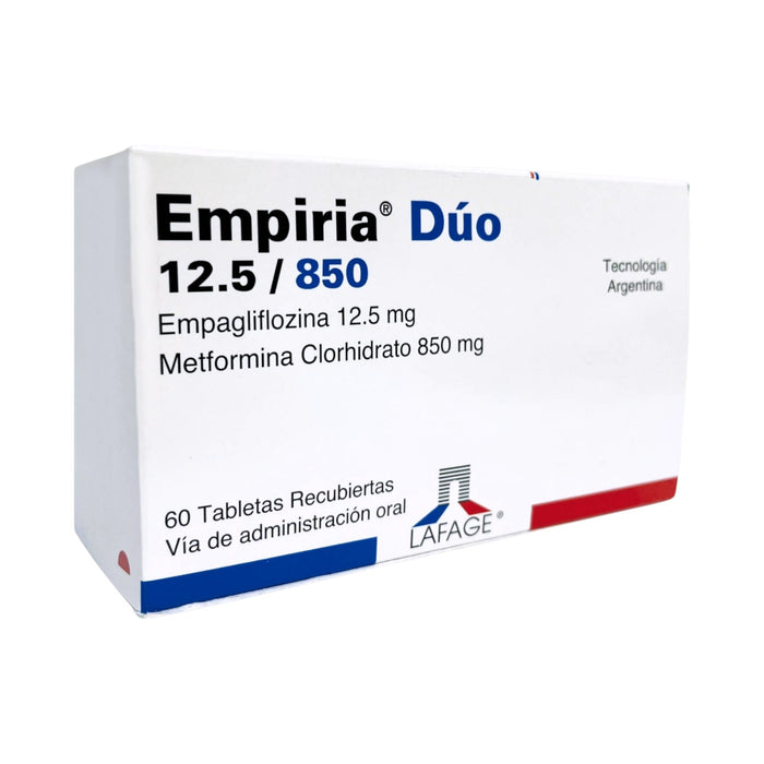 Empiria Duo 12.5/850Mg Empagliflozina /Metformina Clorhidrato X Tableta