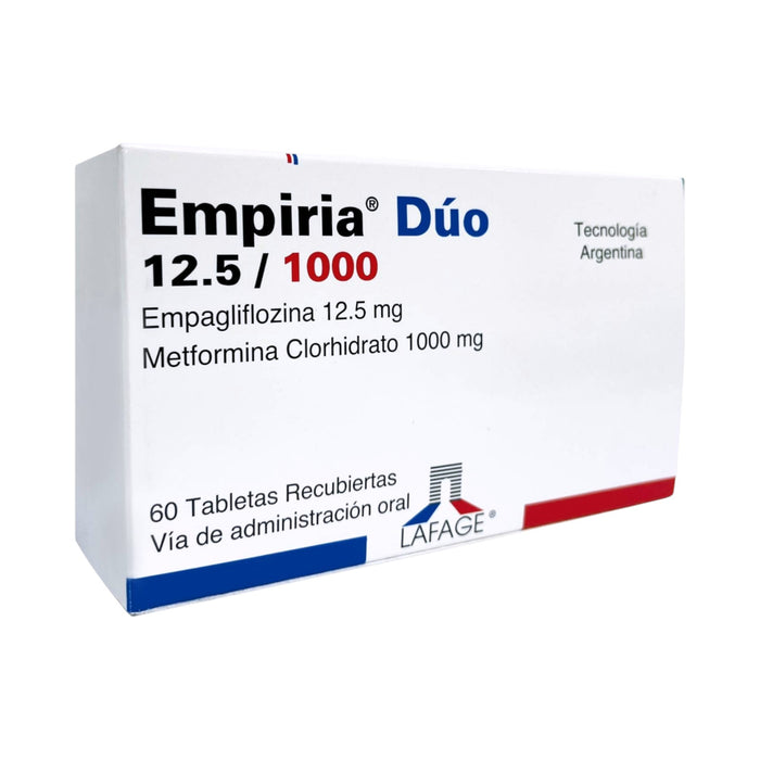 Empiria Duo 12.5/1000Mg Empagliflozina/Metformina Clorhidrato X Tableta