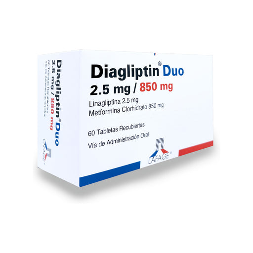 Diagliptin Duo 2.5/850Mg Linagliptina/Metformina Clorhidrato X...