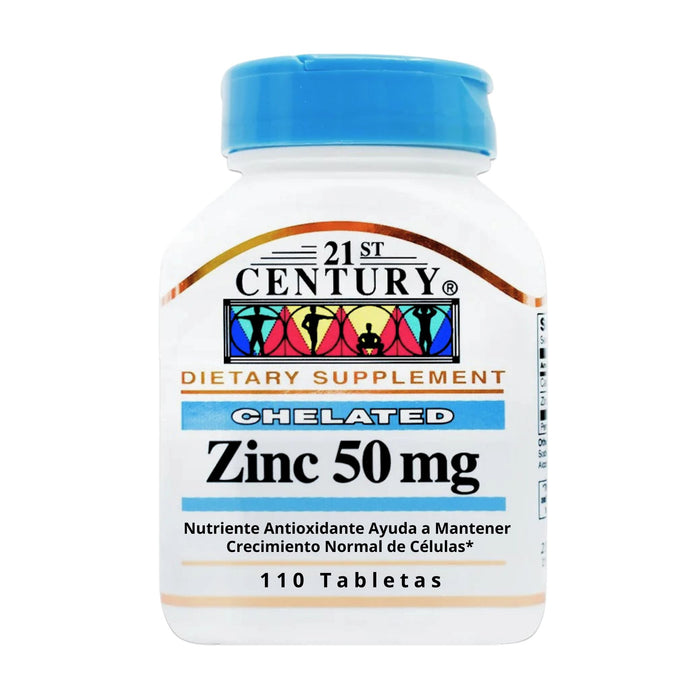 Zinc 50Mg 21 Century X 110 Tabletas