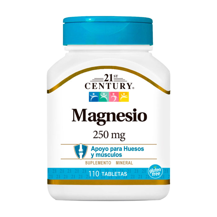 Magnesio 250Mg 21 Century  X 110 Tabletas