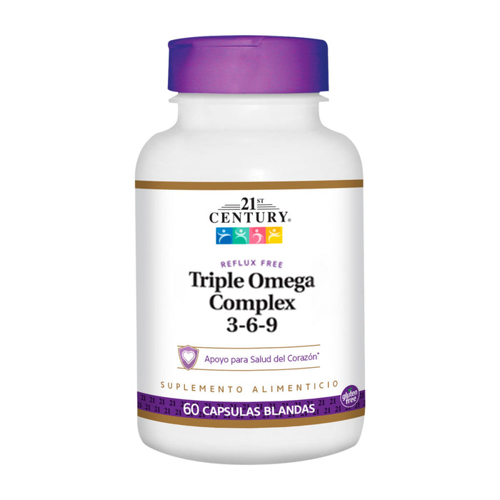 Triple Omega Complex 3-6-9 21 Century  X 60 Cápsulas Blandas