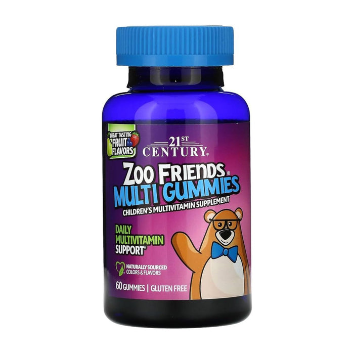 Multivitaminas 21 Century Zoo Friends Multi Gummies X 60 Gomitas