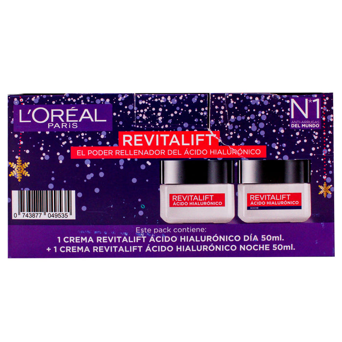 Loreal Pack Revitalift Acido Hialuro Dia+Noche