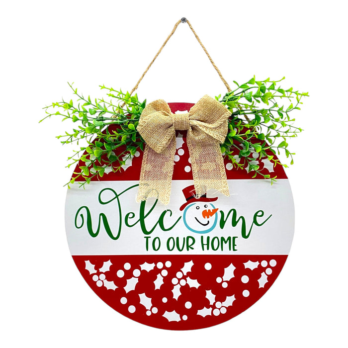 Colgante Santini De Puerta Welcome Xmas 30X1x30cm