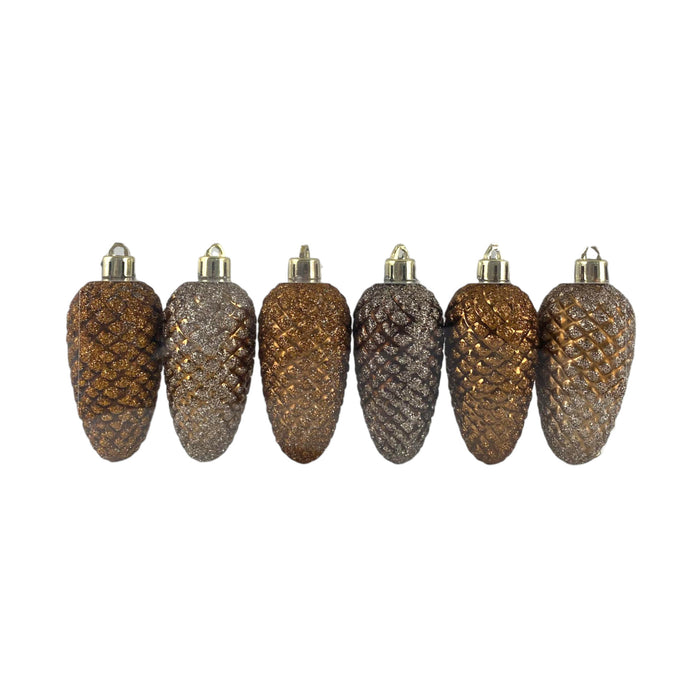 Colgante Santini Pinas Para Árbol Bronce Set 6Piezas 22.6X3.9X8.7Cm