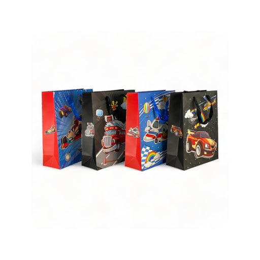 Bolsa de regalo Merletto de transporte 3D con glitter, tamaño mediano.