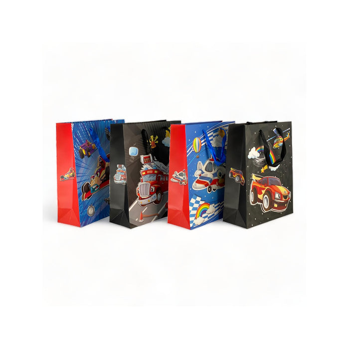 Bolsa de regalo Merletto de transporte 3D con glitter, tamaño mediano.