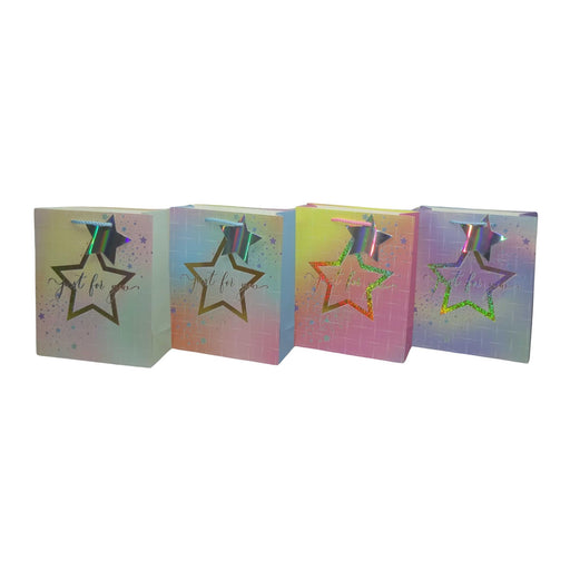 Bolsa de regalo Merletto de estrella con glitter, tamaño pequeño.