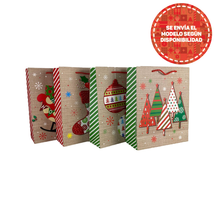 Bolsa De Regalo Santini Accesorios De Navidad M (Surtido) X Unidad