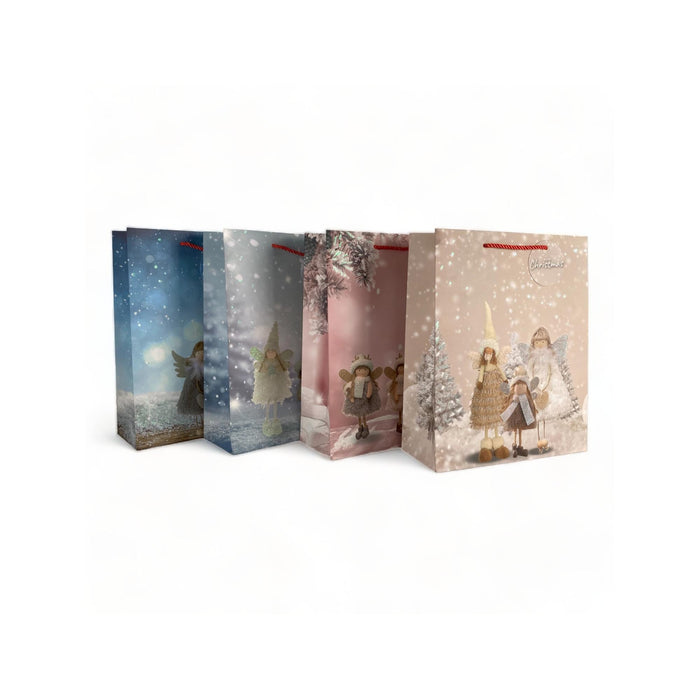 Bolsa De Regalo Santini Con Diseños De Muñecas De Navidad M (Surtido) X Unidad