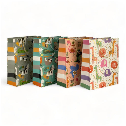 Bolsa de regalo Merletto con diseño de animales, tamaño grande.