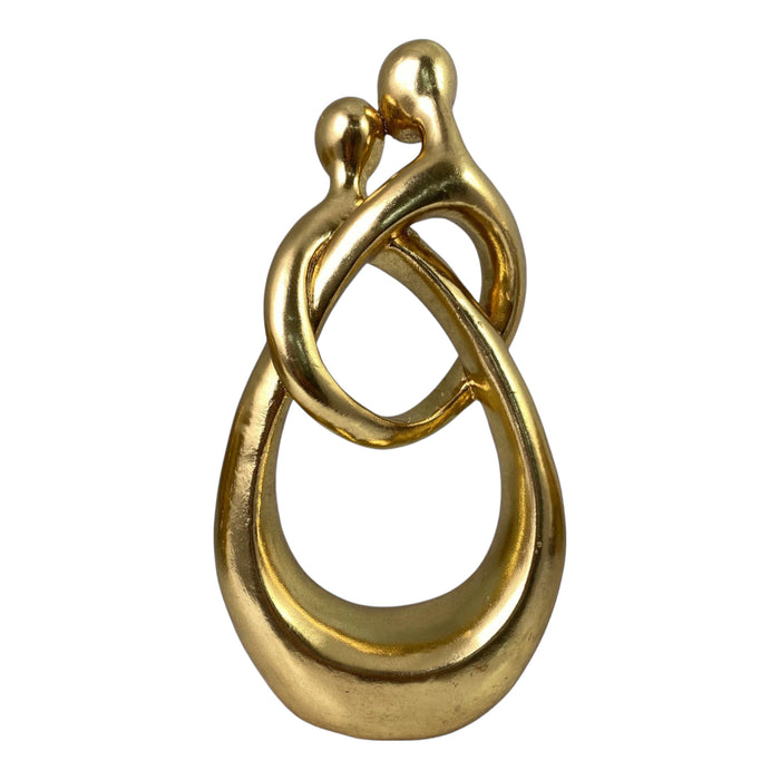 Figura decorativa Concepts Life de una pareja en color dorado.