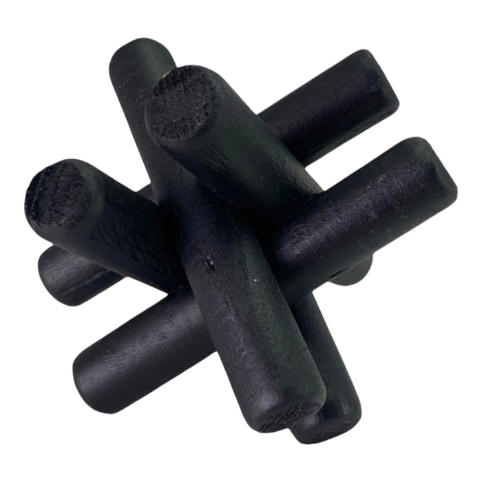 Adorno Decorativo Concepts Life Maderas Cruzadas Negras 10X10x10cm