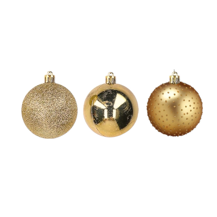 Bolas Navidad Santini Golden Xmas Set 10 Piezas 8Cm