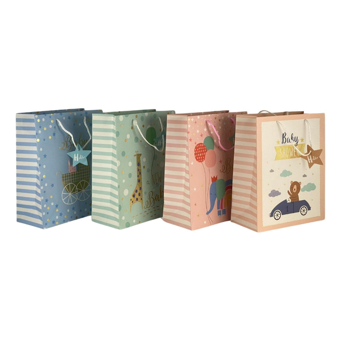 Bolsa de regalo Merletto con diseño de bebé, tamaño grande.