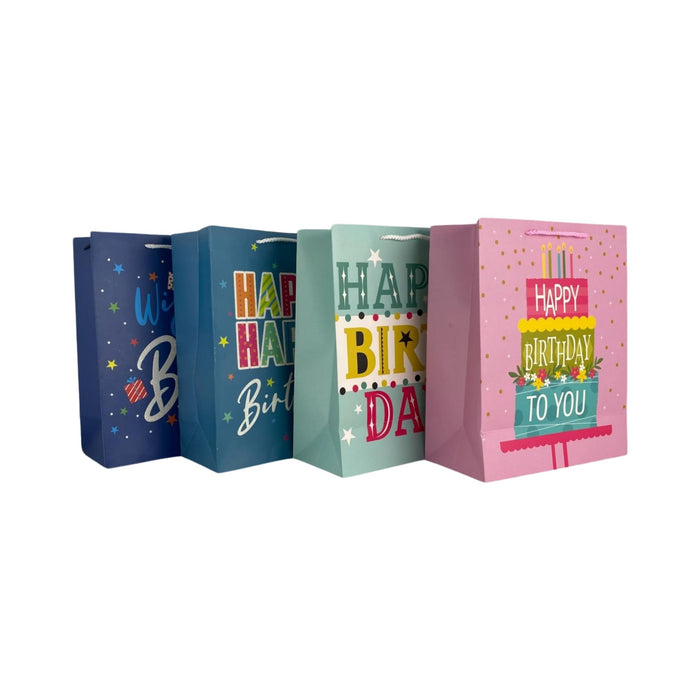 Bolsa de regalo Merletto de Happy Birthday, tamaño pequeño.