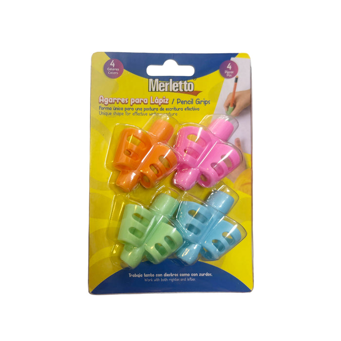 Set de agarre de lápiz Merletto Entrenamiento con 4 unidades.