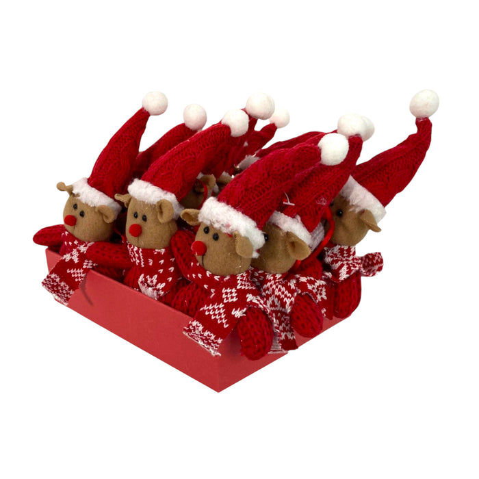 Adorno Santini Reno Colgante Xmas Classic 6X2x16cm