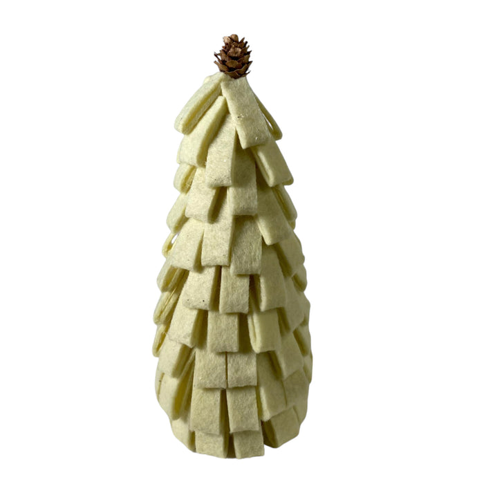 Árbol Santini Deco Felpa Blanco Navidad 8X8x19cm