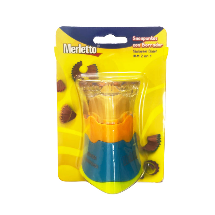 Tajador Dúo Y Borrador Merletto 3 En 1