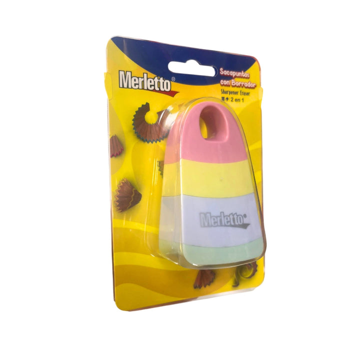 Tajador Y Borrador Merletto 2 En 1